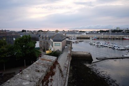 Concarneau vanaf de muren van Vauban.