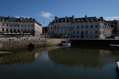 Het is rustig in Vannes.