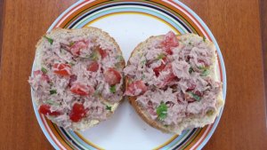 tonijnsalade met borlotti bonen