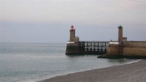 De haveningang bij Fecamp.